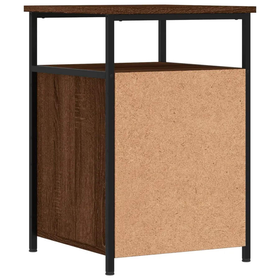 Tables de chevet 2pcs Chêne marron 40x42x60cm Bois d'ingénierie - 9