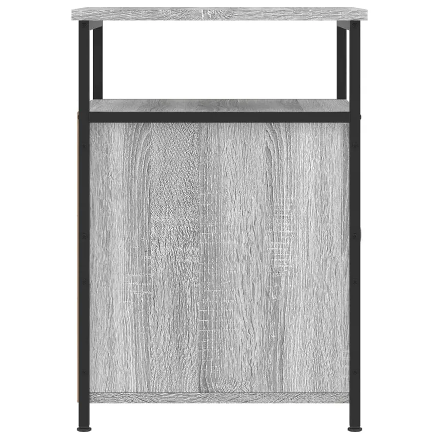 Tables de chevet 2 pcs sonoma gris 40x42x60cm bois d'ingénierie - 8