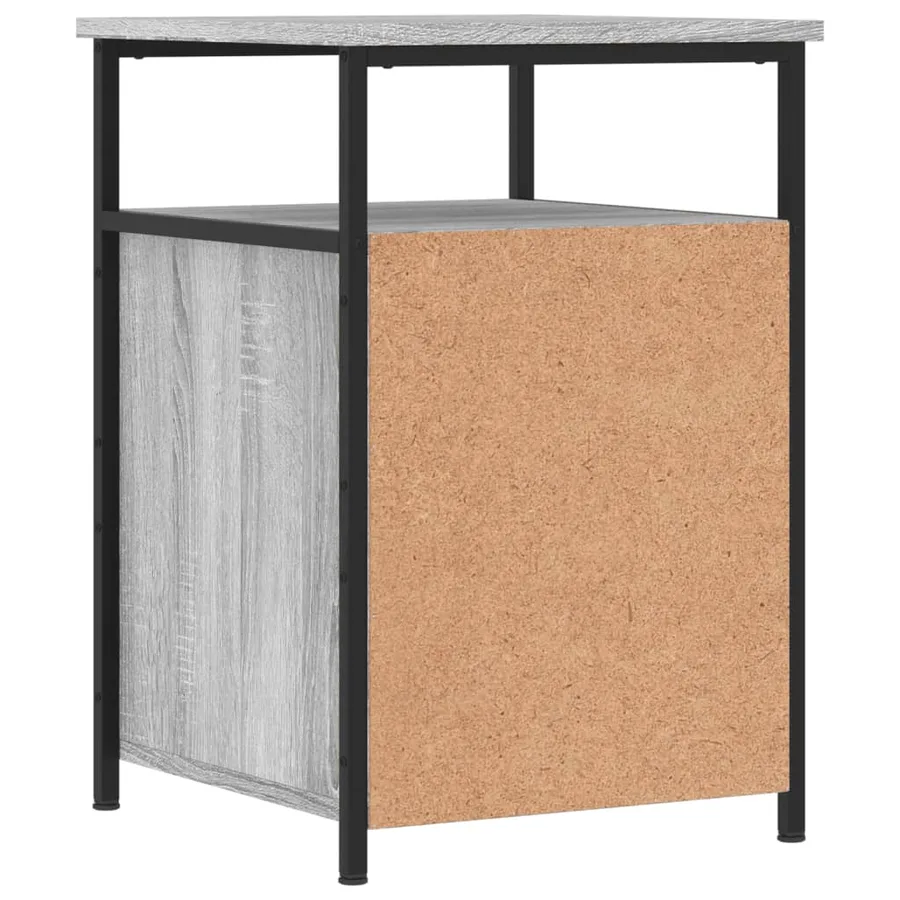 Tables de chevet 2 pcs sonoma gris 40x42x60cm bois d'ingénierie - 9