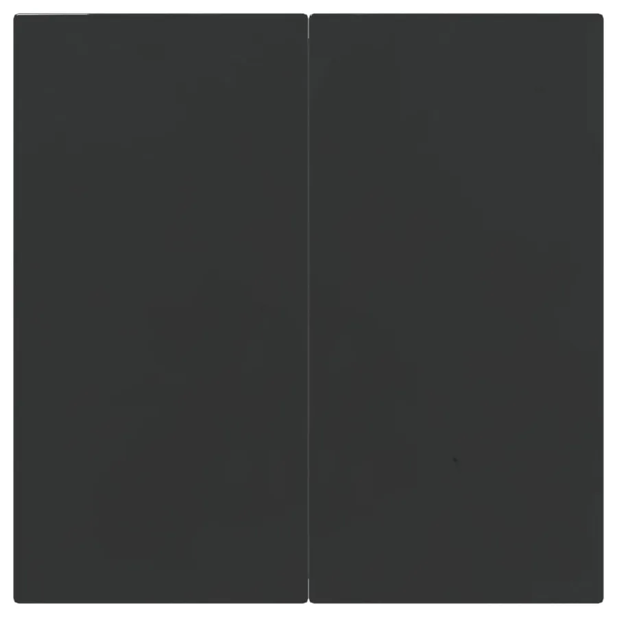 Ensemble à manger de jardin 3pcs gris/noir résine tressée/acier - 9