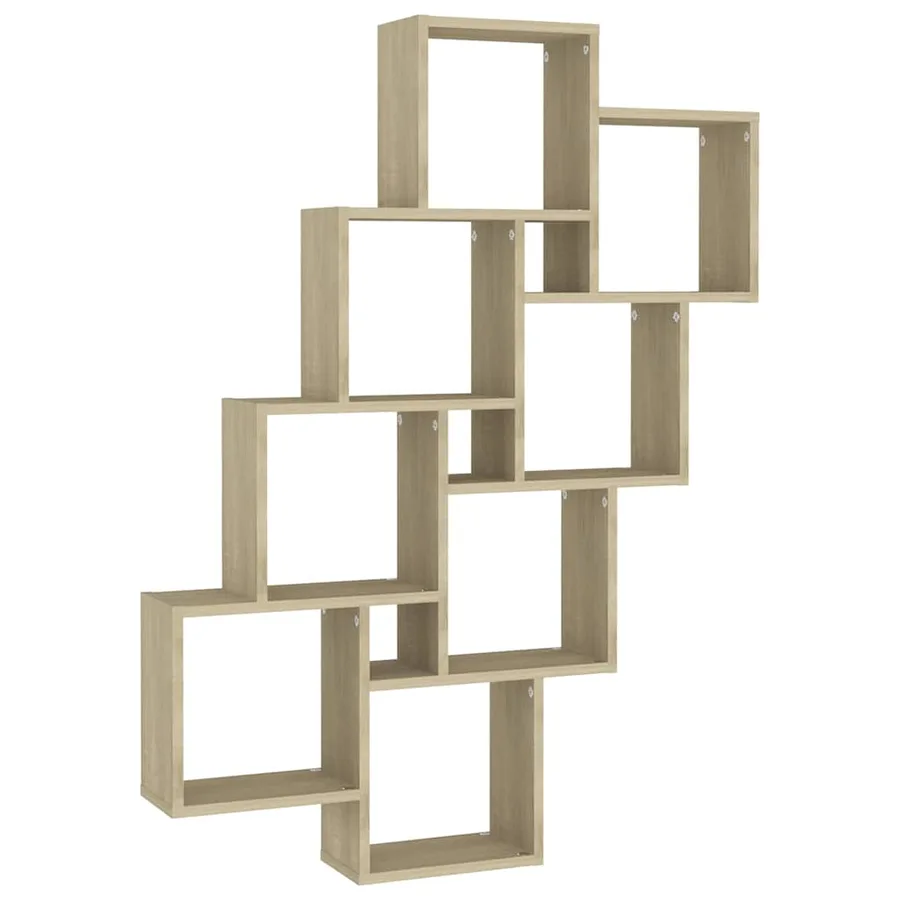 Étagère murale cube Chêne sonoma 90x15x119 cm Bois d’ingénierie - 2