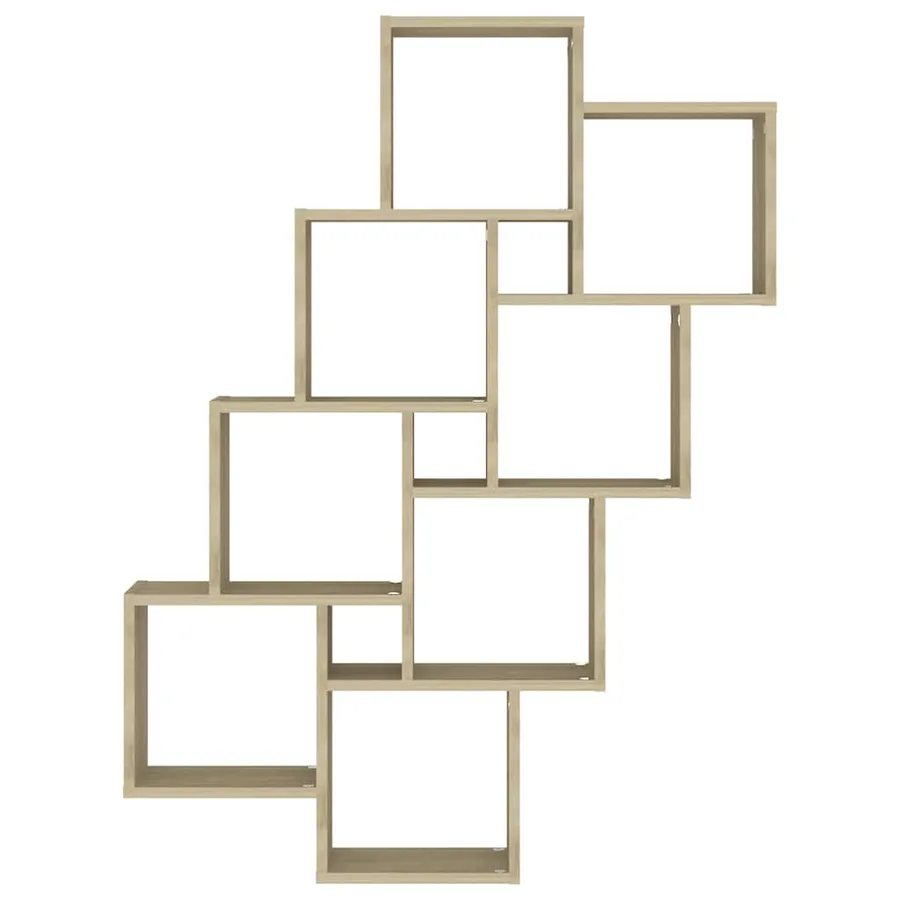 Étagère murale cube Chêne sonoma 90x15x119 cm Bois d’ingénierie - 4