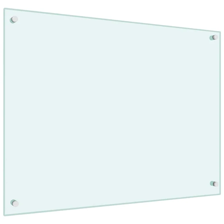 Dosseret de cuisine couleur Lait 80x60 cm Verre trempé - 5