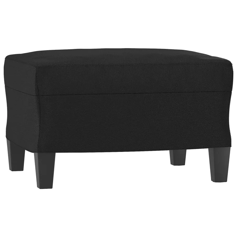 Ensemble de canapés 4 pcs avec coussins Noir Similicuir - 6