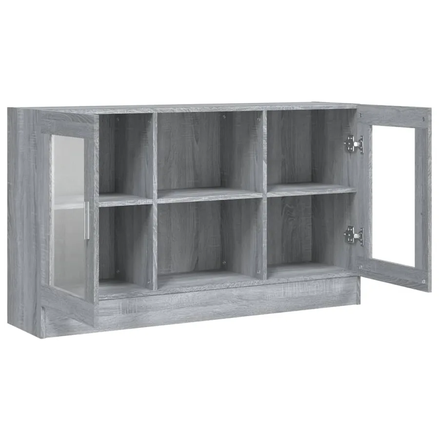 Armoire à vitrine Sonoma gris 120x30,5x70 cm Bois d'ingénierie - 5