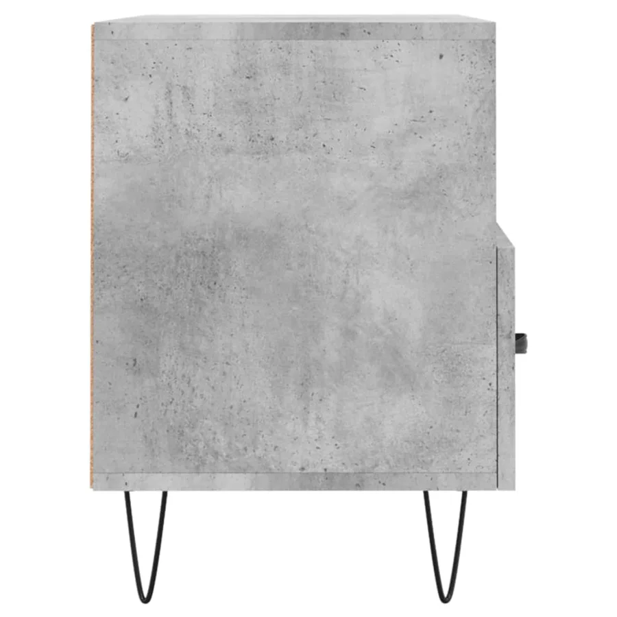 Meuble TV Gris béton 80x36x50 cm Bois d'ingénierie - 7