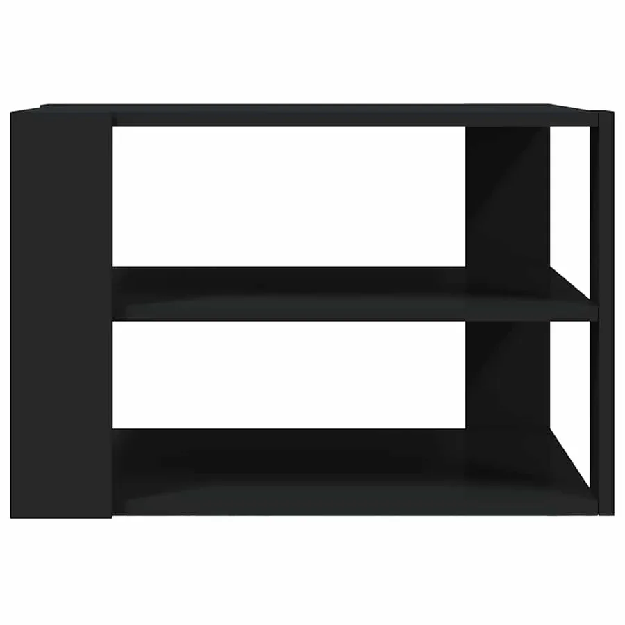 Table basse noir 58x58x40 cm bois d'ingénierie - 4
