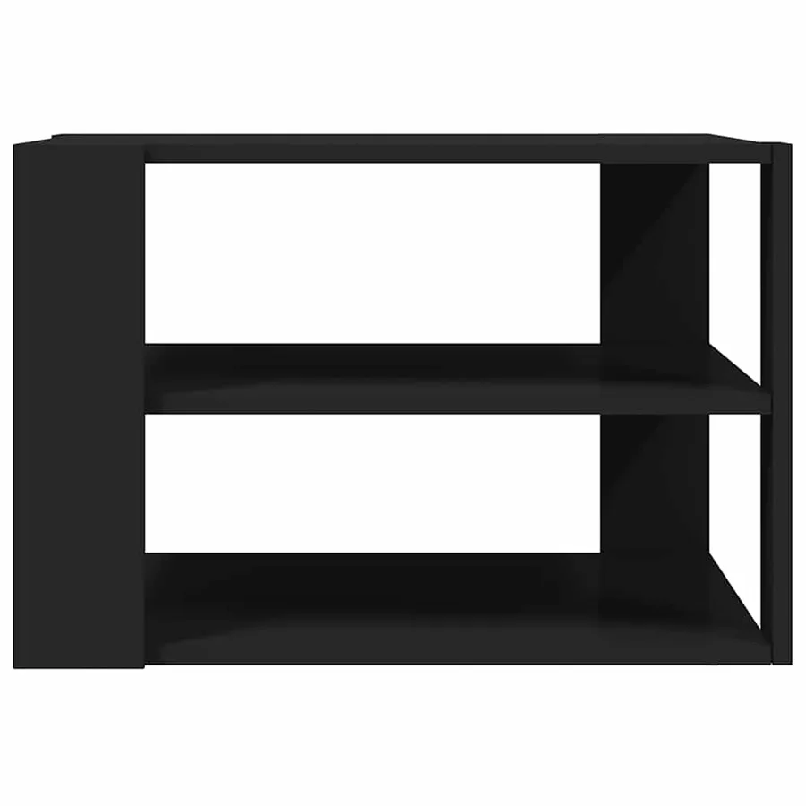Table basse noir 58x58x40 cm bois d'ingénierie - 6