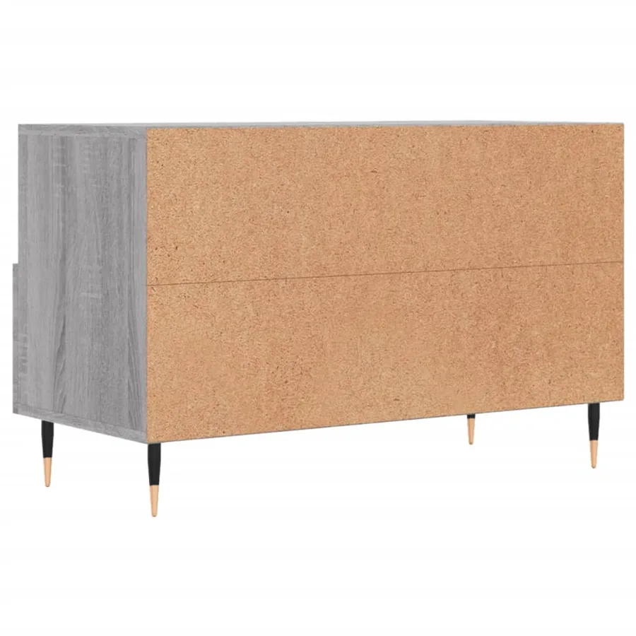 Meuble TV Sonoma gris 80x36x50 cm Bois d'ingénierie - 8