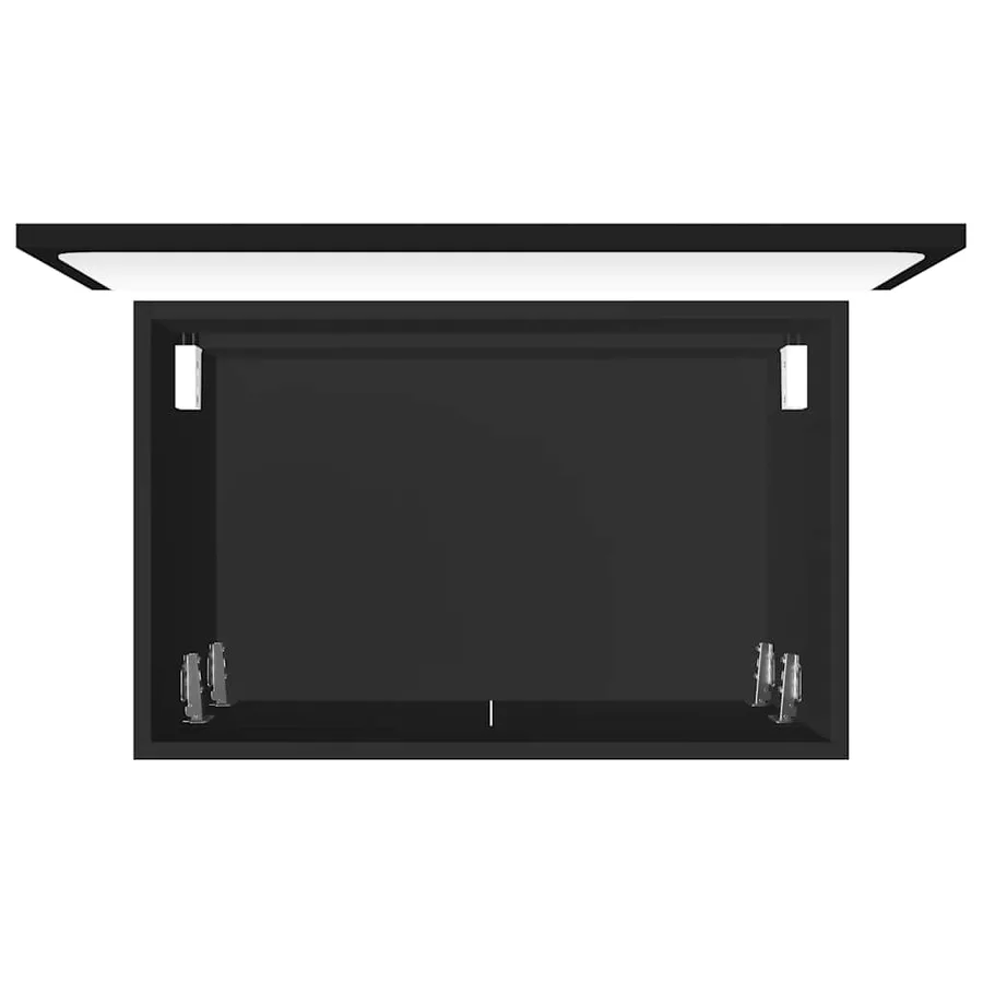 Ensemble de meubles salle de bain 2 pcs Noir Bois d'ingénierie - 15