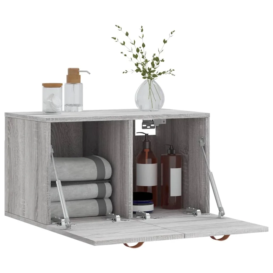 Armoire murale Sonoma gris 60x36,5x35 cm Bois d'ingénierie - 8