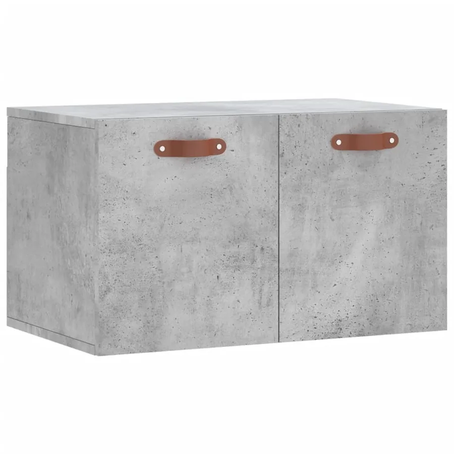 Armoire murale Gris béton 60x36,5x35 cm Bois d'ingénierie - 2