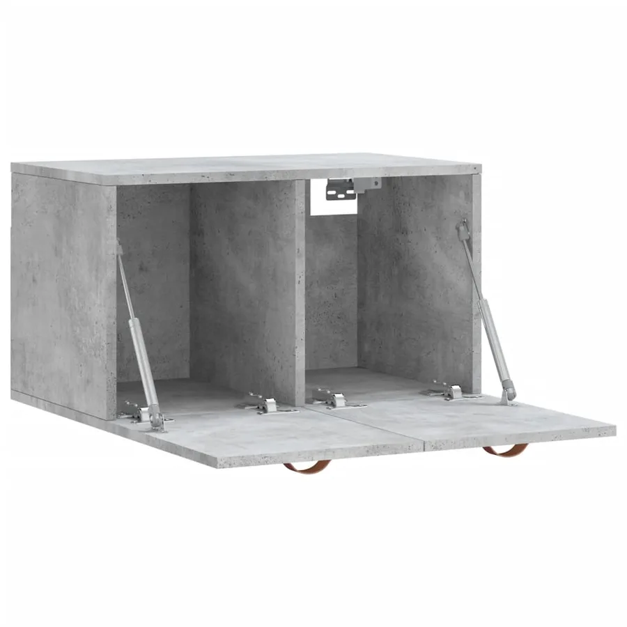 Armoire murale Gris béton 60x36,5x35 cm Bois d'ingénierie - 4