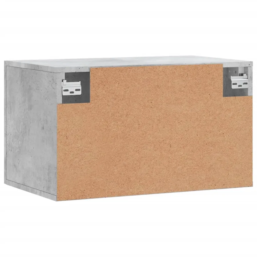 Armoire murale Gris béton 60x36,5x35 cm Bois d'ingénierie - 5