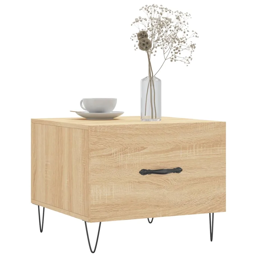 Tables basses 2 pcs chêne sonoma 50x50x40 cm bois d'ingénierie - 3