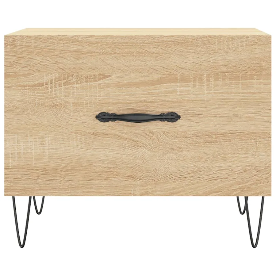 Tables basses 2 pcs chêne sonoma 50x50x40 cm bois d'ingénierie - 6