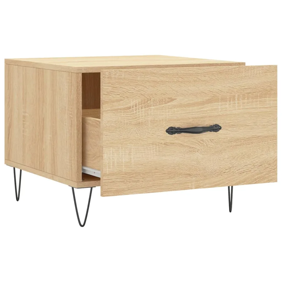 Tables basses 2 pcs chêne sonoma 50x50x40 cm bois d'ingénierie - 7