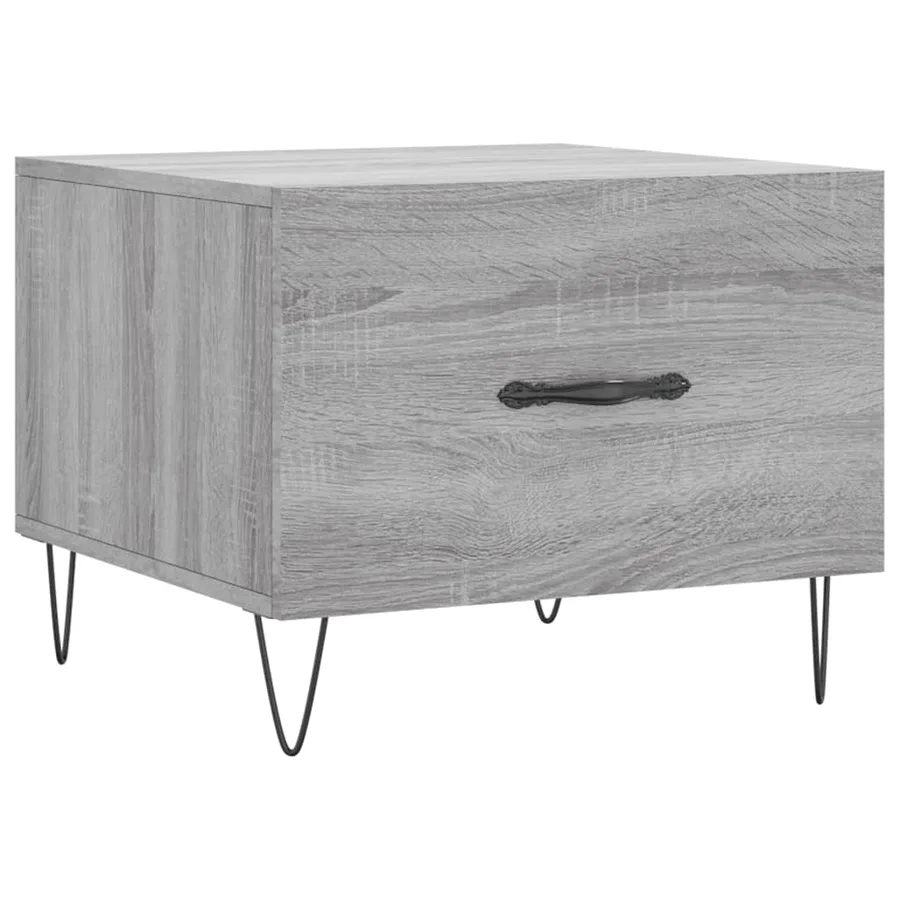Tables basses 2 pcs sonoma gris 50x50x40 cm bois d'ingénierie - 5