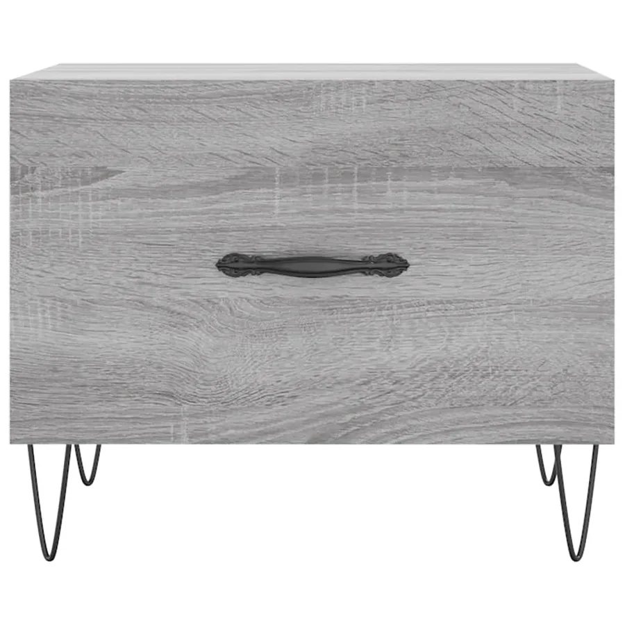 Tables basses 2 pcs sonoma gris 50x50x40 cm bois d'ingénierie - 6