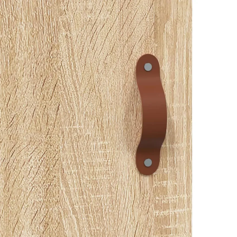 Buffet haut chêne sonoma 69,5x31x115 cm bois d'ingénierie - 10