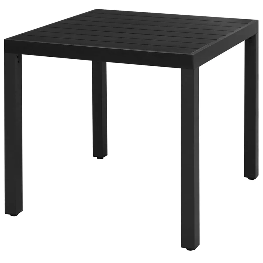Ensemble à manger de jardin 3 pcs PVC résine tressée noir - 3