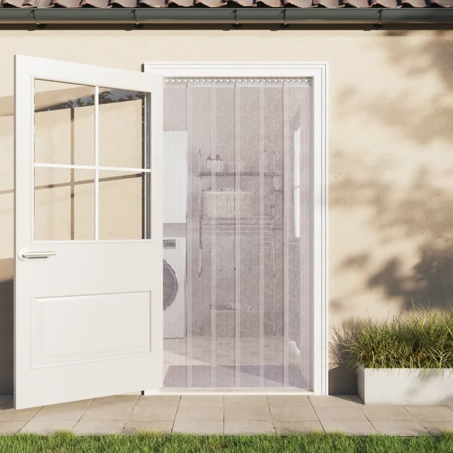 Rideau de porte transparent 200 mmx1,6 mm 10 m PVC