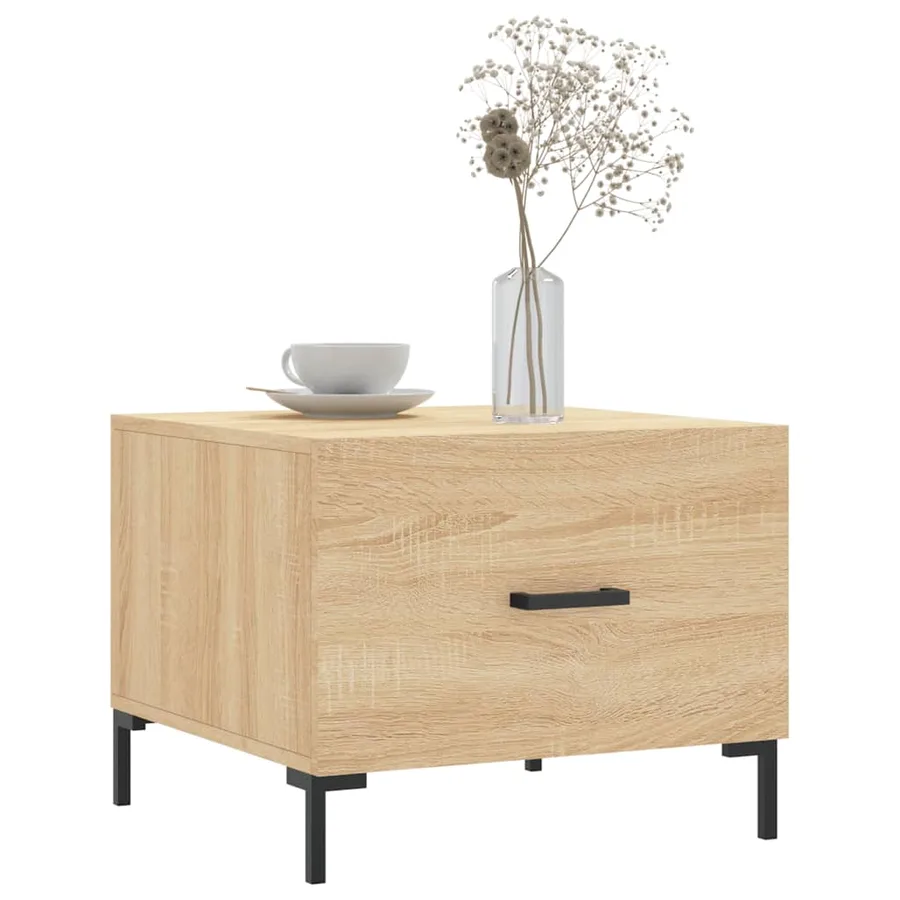 Tables basses 2 pcs chêne sonoma 50x50x40 cm bois d'ingénierie - 3