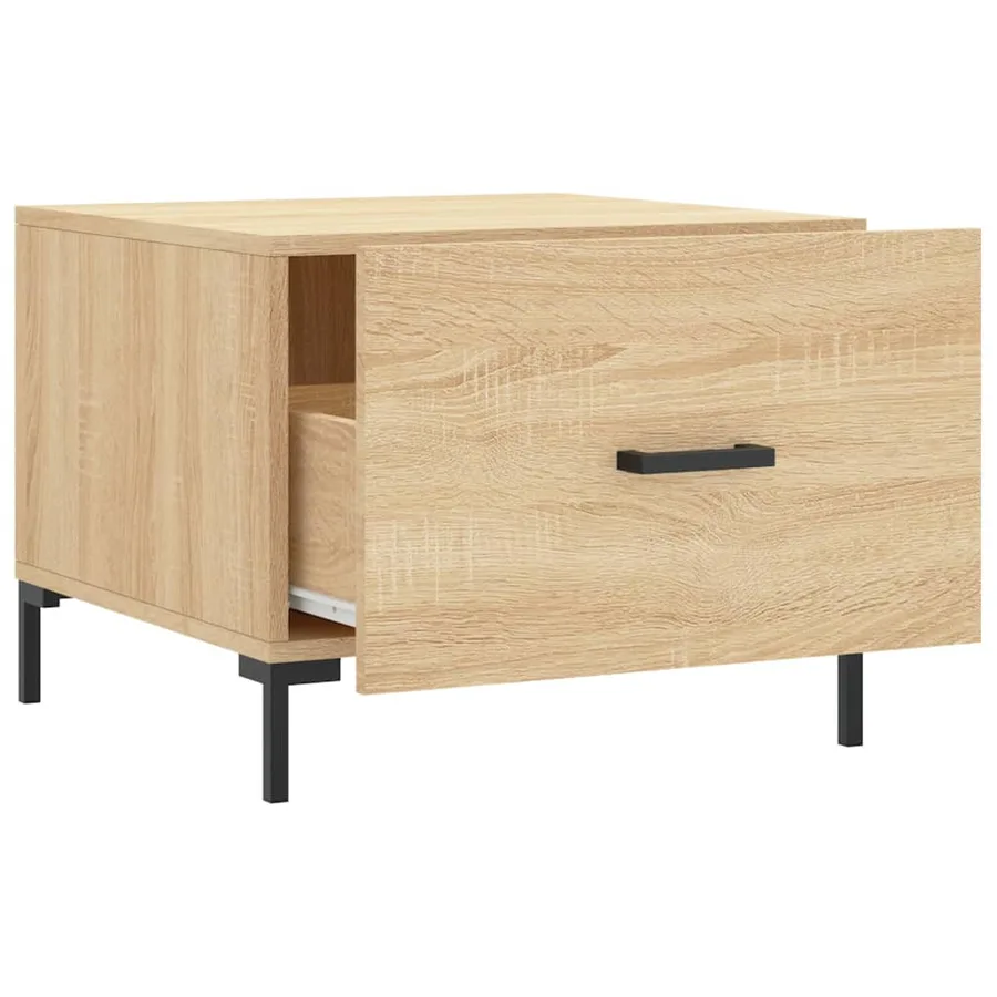 Tables basses 2 pcs chêne sonoma 50x50x40 cm bois d'ingénierie - 7