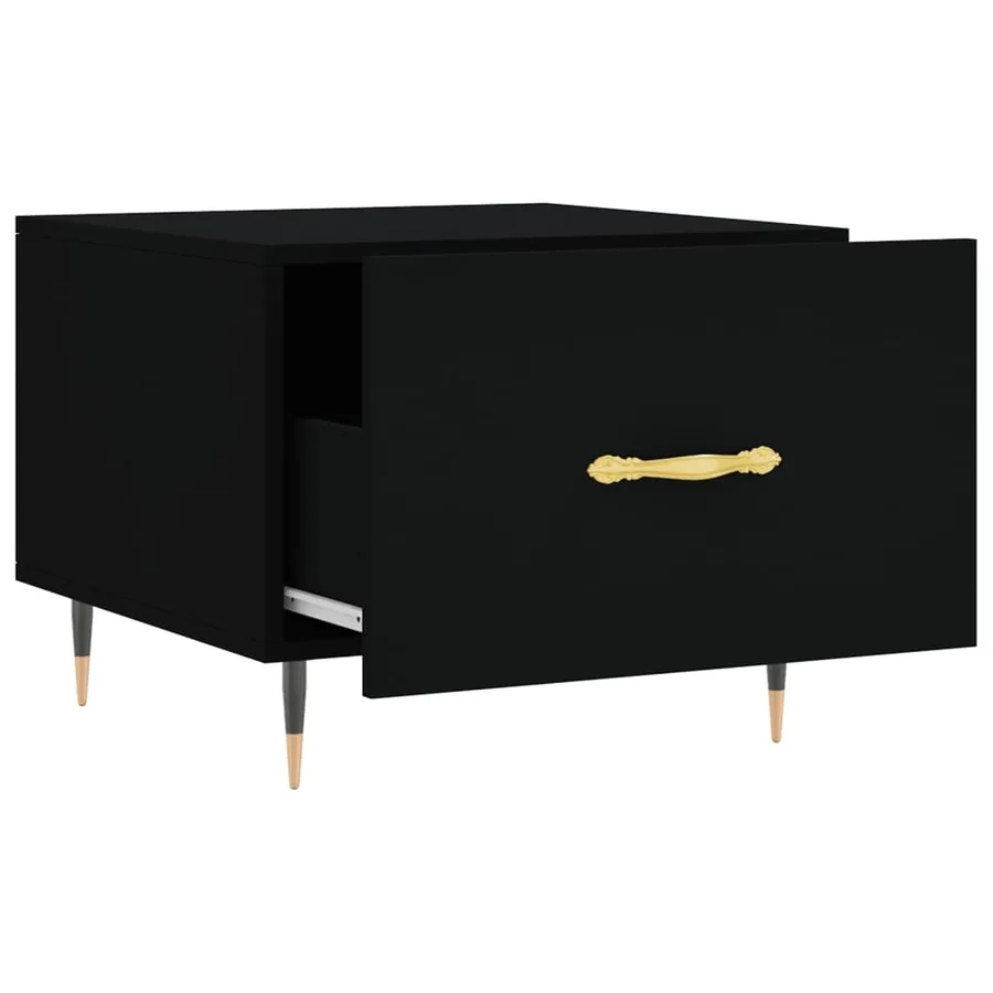 Tables basses 2 pcs noir 50x50x40 cm bois d'ingénierie - 7