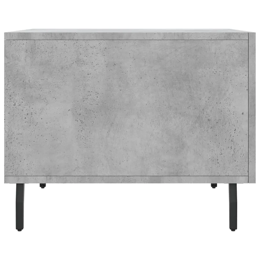 Table basse gris béton 50x50x40 cm bois d'ingénierie - 7