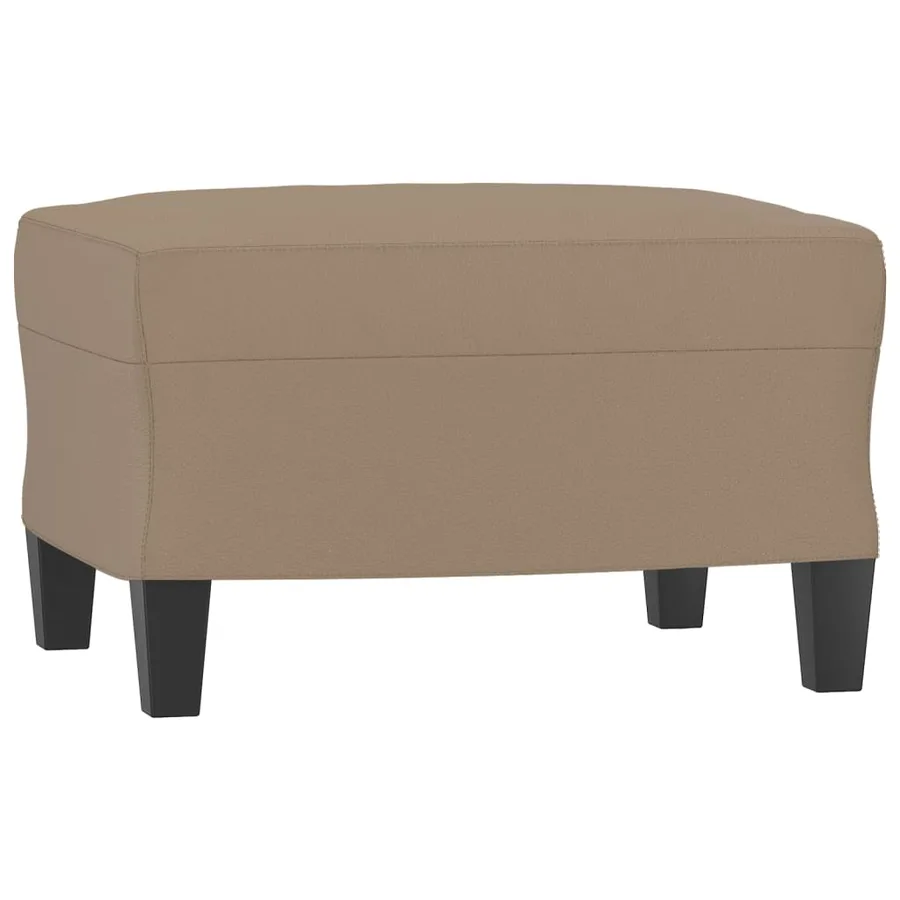 Fauteuil avec repose-pied Cappuccino 60 cm Similicuir - 5