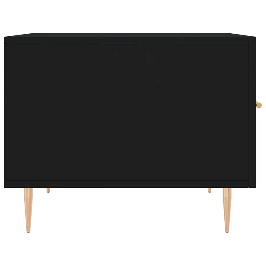 Table basse Noir 50x50x40 cm Bois d'ingénierie - 7
