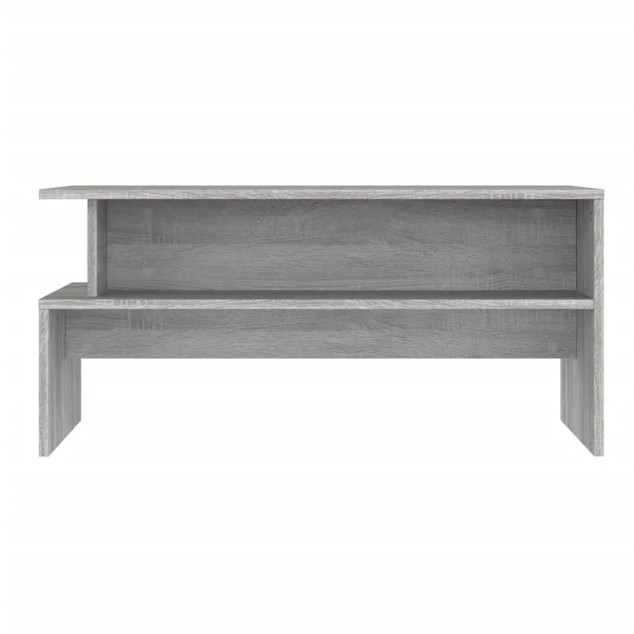 Table basse sonoma gris 90x55x42,5 cm bois d'ingénierie - 4