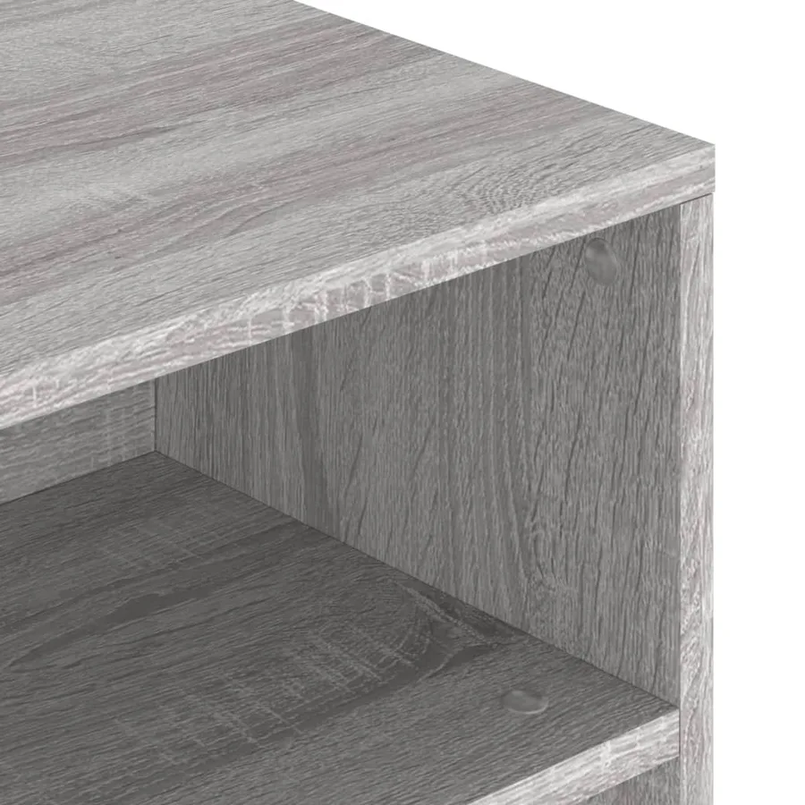 Table basse sonoma gris 90x55x42,5 cm bois d'ingénierie - 7