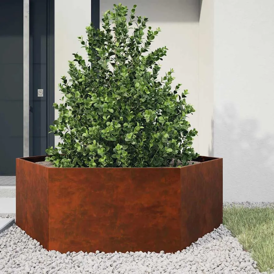 Jardinière Rouillé 138x120x45 cm Acier corten
