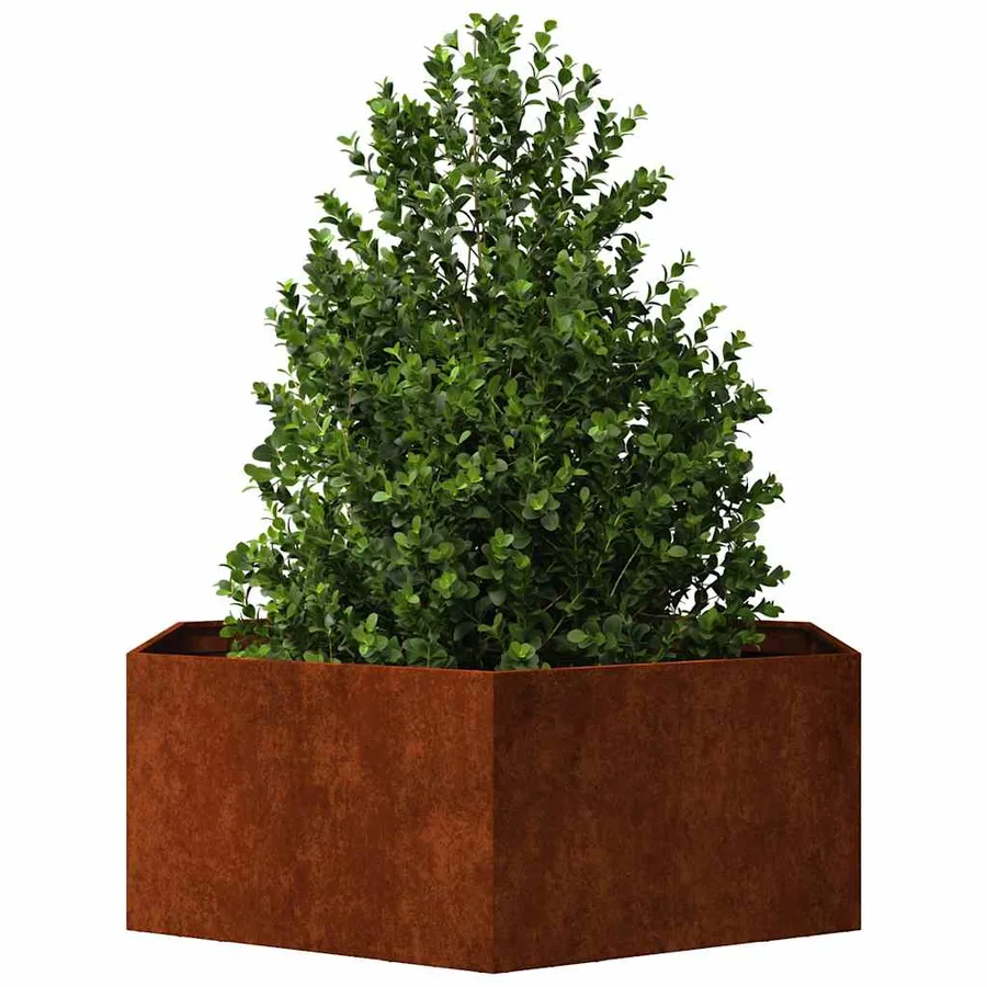 Jardinière Rouillé 138x120x45 cm Acier corten - 3