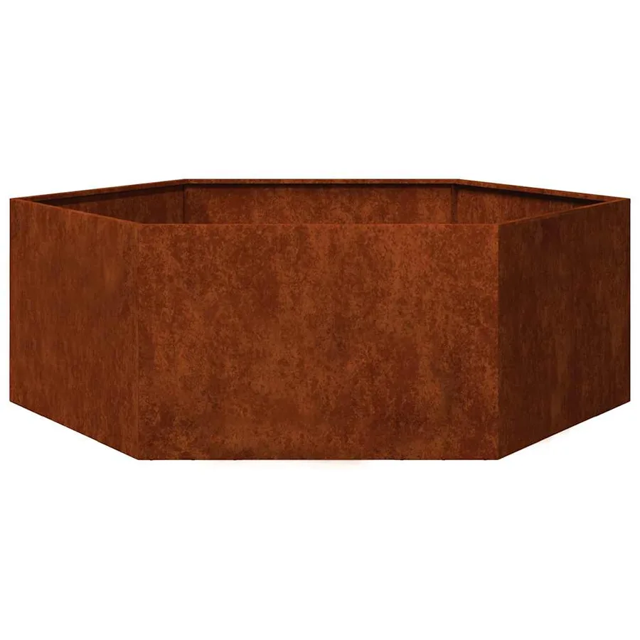 Jardinière Rouillé 138x120x45 cm Acier corten - 7