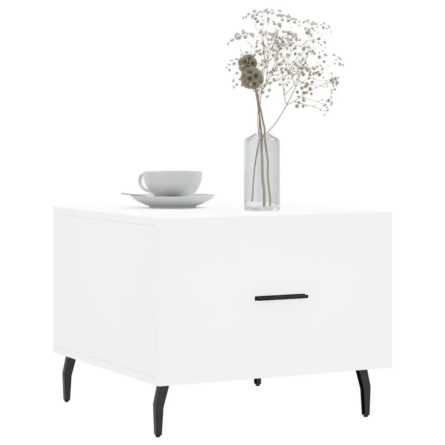 Tables basses 2 pcs blanc 50x50x40 cm bois d'ingénierie - 3