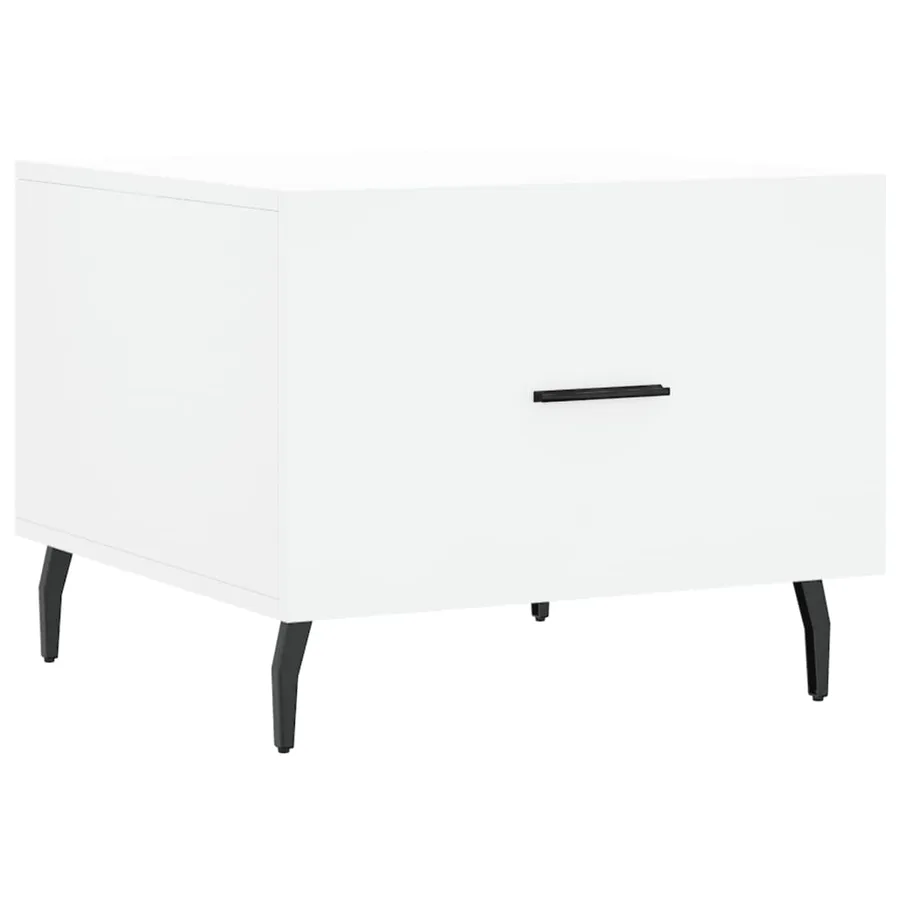 Tables basses 2 pcs blanc 50x50x40 cm bois d'ingénierie - 5