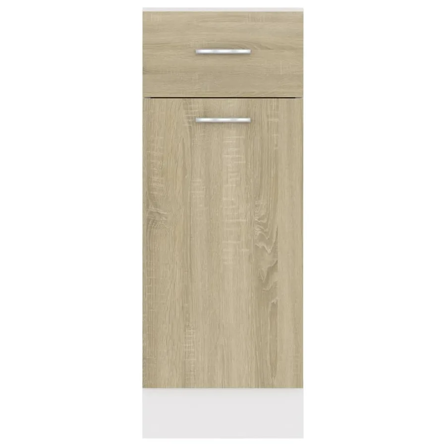 Armoire à tiroirs inférieure "Lyon" Chêne Sonoma 30 x 46 x 81,5 cm Bois d'ingénierie - 7