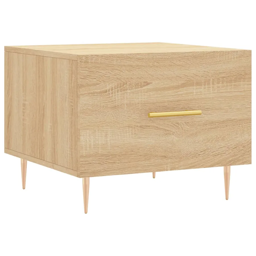 Table basse Chêne sonoma 50x50x40 cm Bois d'ingénierie - 2