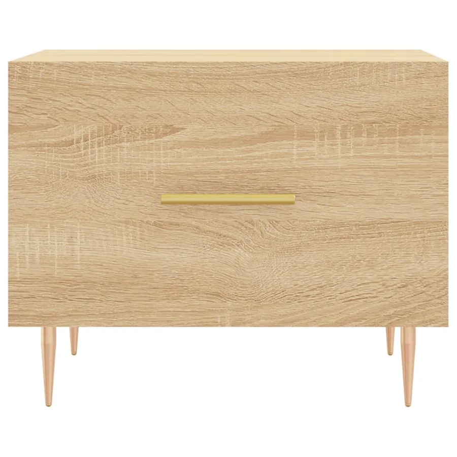 Table basse Chêne sonoma 50x50x40 cm Bois d'ingénierie - 5