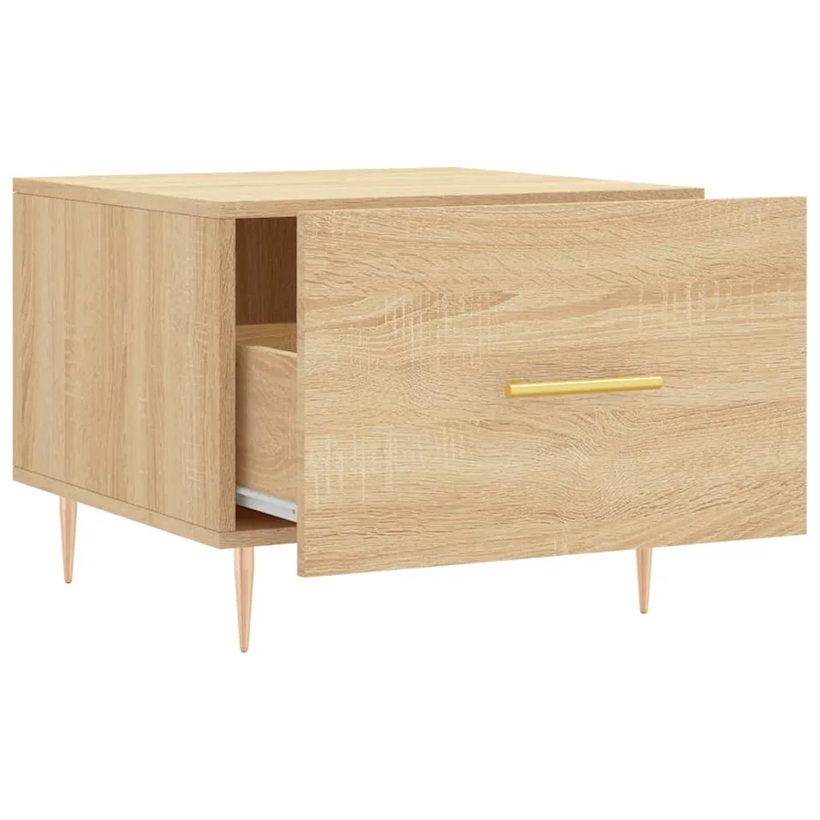 Table basse Chêne sonoma 50x50x40 cm Bois d'ingénierie - 6