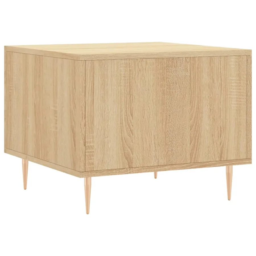 Table basse Chêne sonoma 50x50x40 cm Bois d'ingénierie - 8