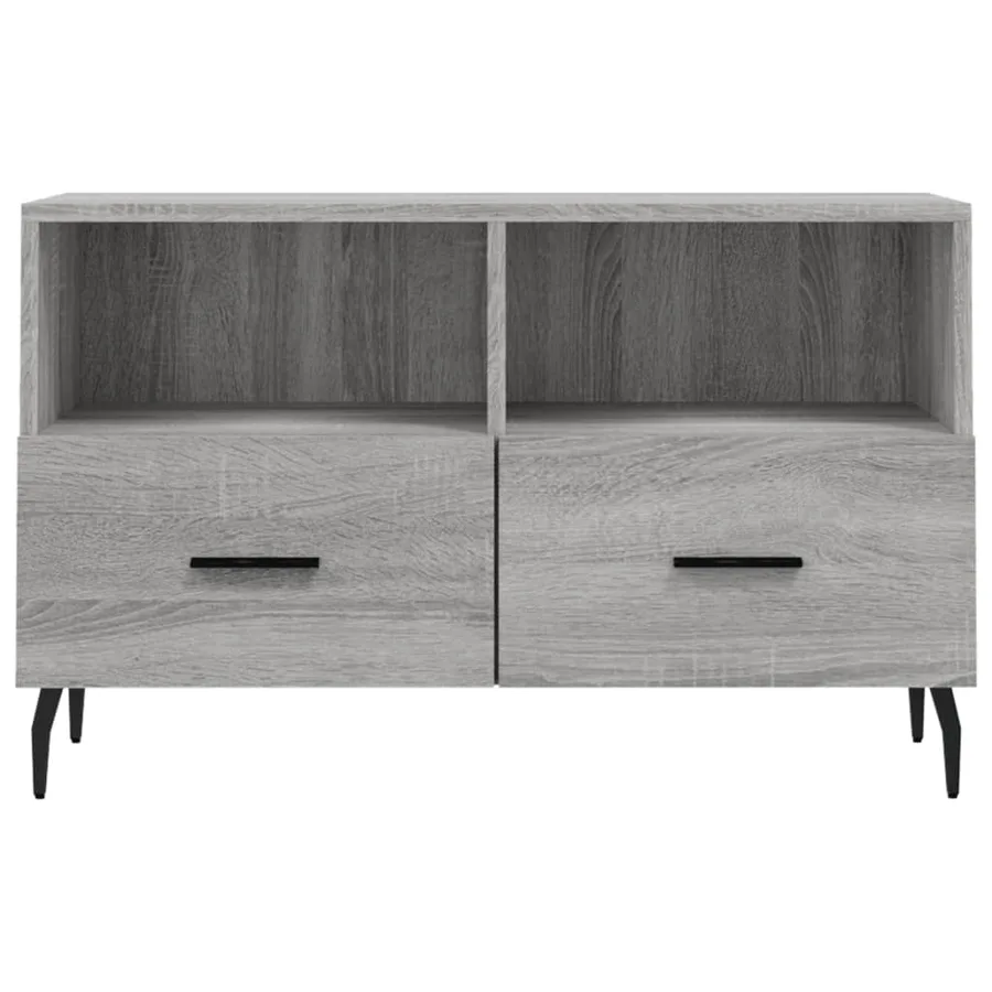 Meuble TV Sonoma gris 80x36x50 cm Bois d'ingénierie - 5