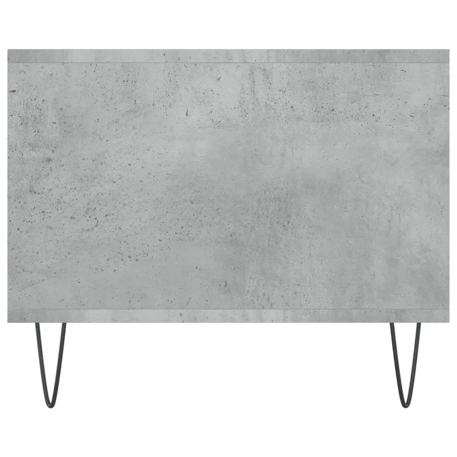 Table basse gris béton 102x50x40 cm bois d'ingénierie - 7