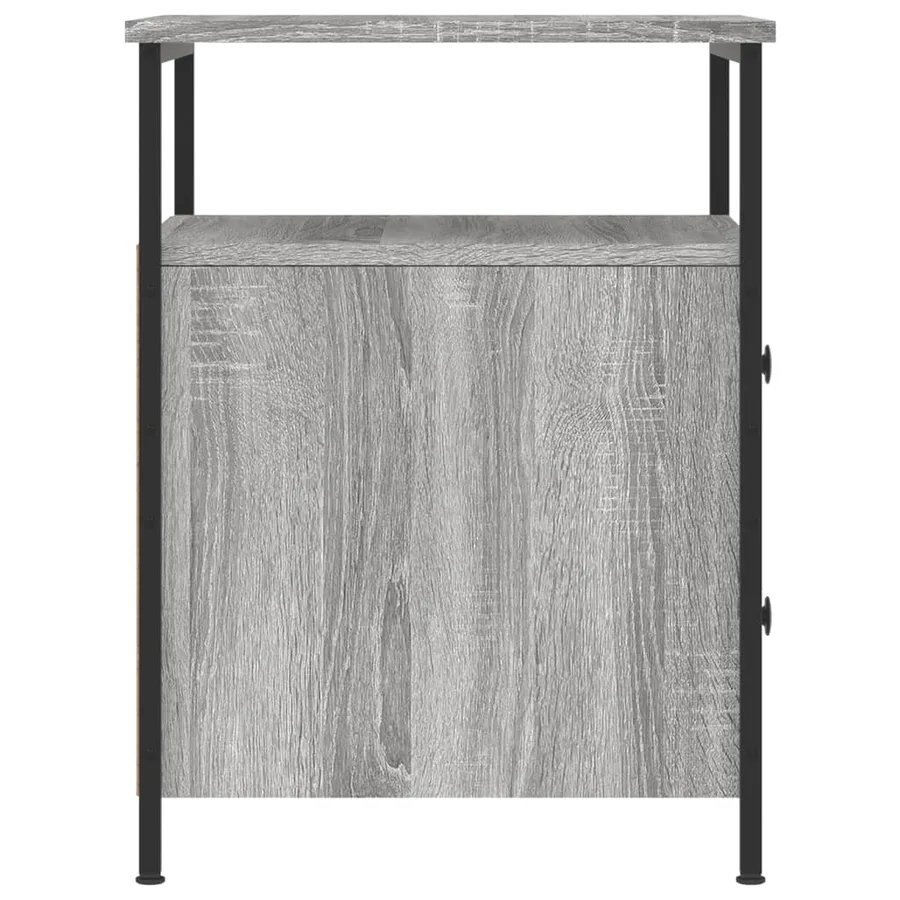Table de chevet sonoma gris 44x45x60 cm bois d'ingénierie - 6