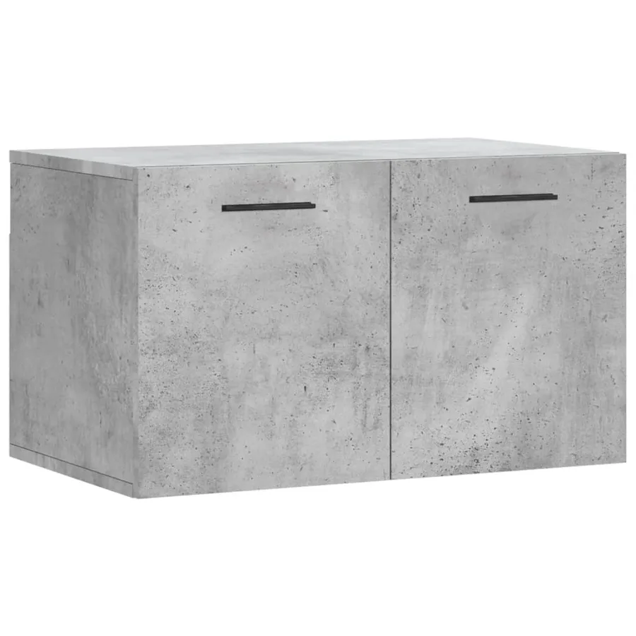 Armoire murale Gris béton 60x36,5x35 cm Bois d'ingénierie - 2