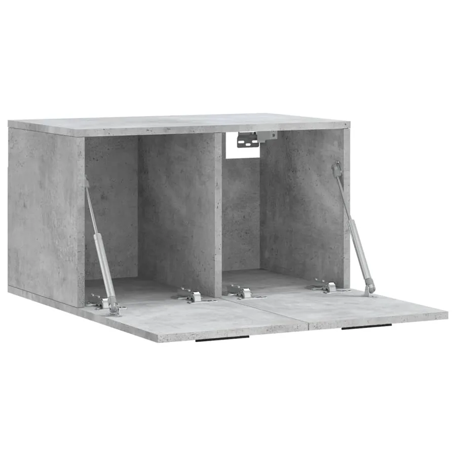 Armoire murale Gris béton 60x36,5x35 cm Bois d'ingénierie - 4