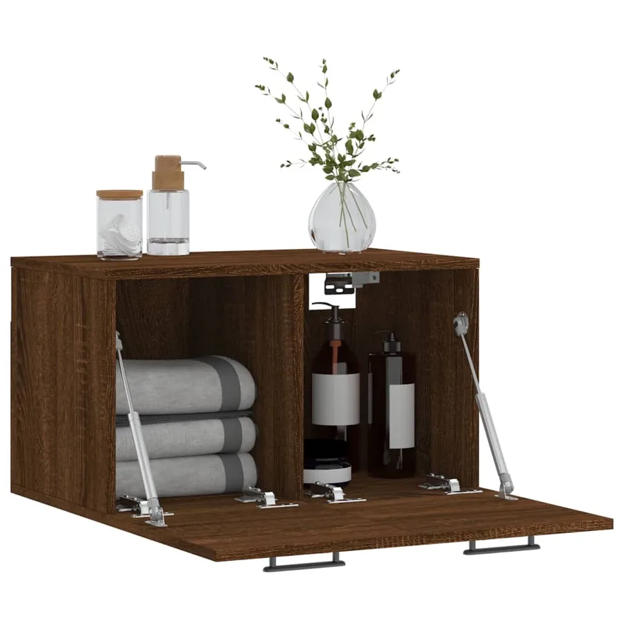 Armoire murale Chêne marron 60x36,5x35 cm Bois d'ingénierie - 4